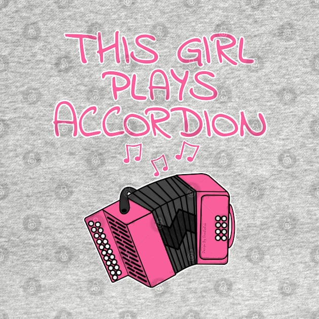 This Girl Plays Accordion, Female Accordionist, Folk Musician by doodlerob